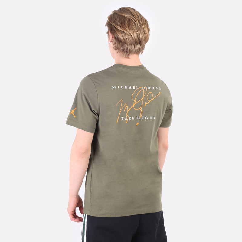 мужская зеленая футболка Jordan Essential Air Crew Tee DH8968-222 - цена, описание, фото 3